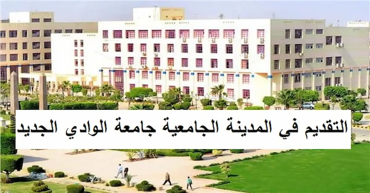 0-12 مصاريف وشروط التقديم في المدينة الجامعية جامعة الوادي الجديد وموعد التقديم 2026