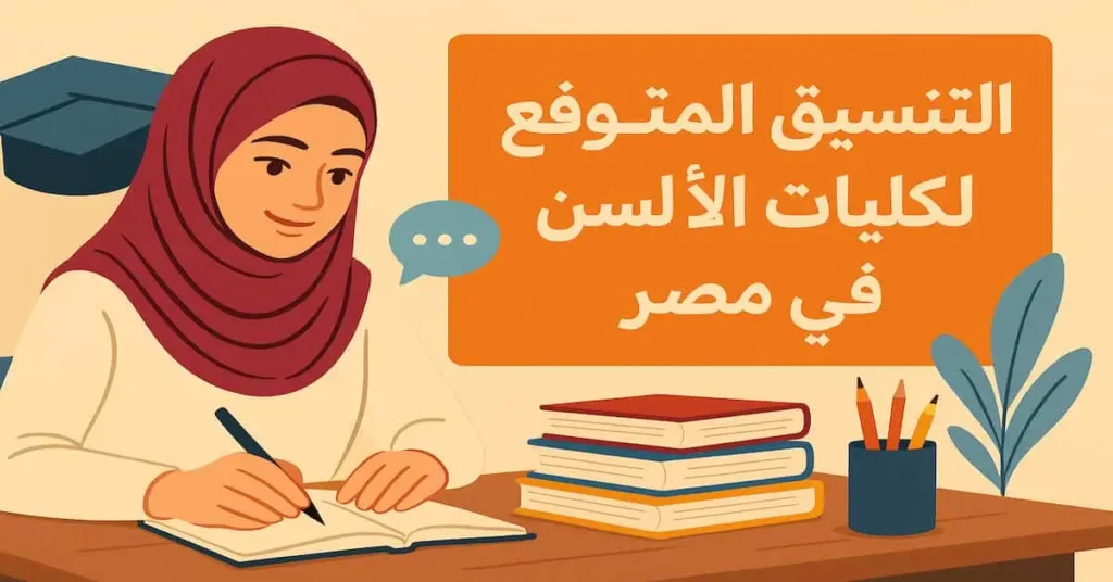 التنسيق المتوقع لكليات الالسن في مصر