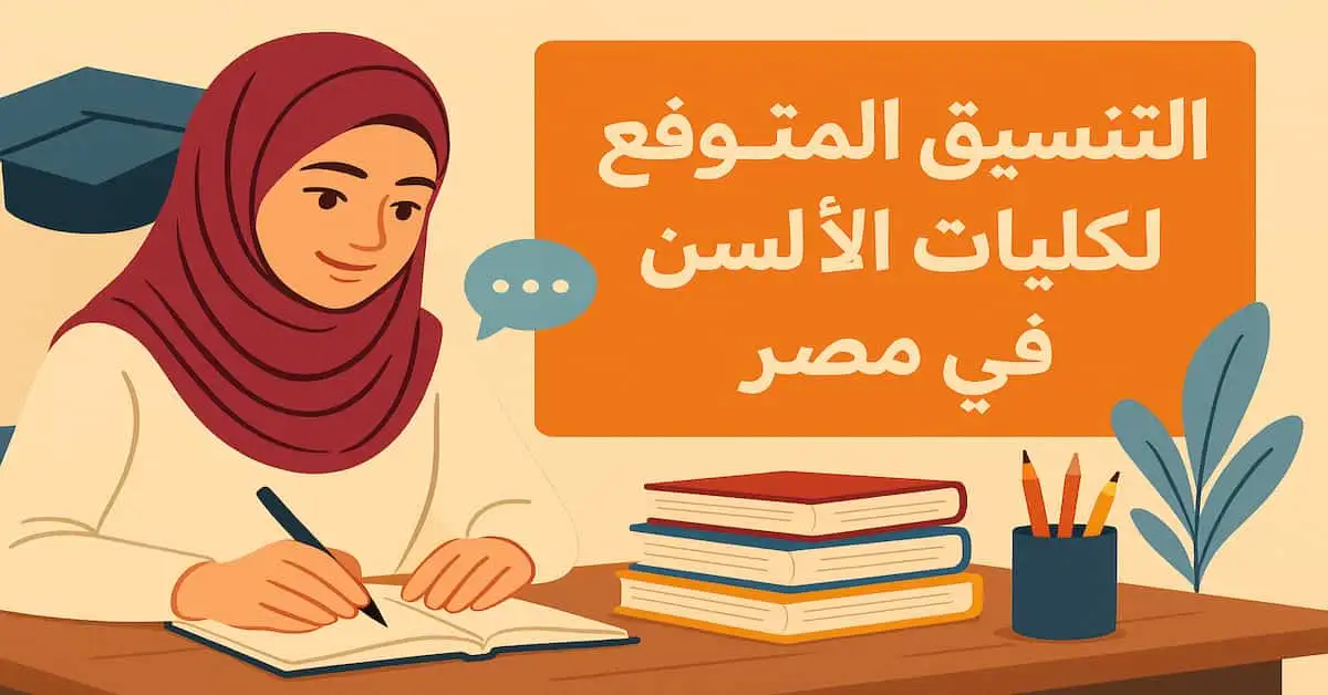 ChatGPT-Image-3-يناير-2026-09_30_21-ص التنسيق المتوقع لكليات الالسن في مصر 2026