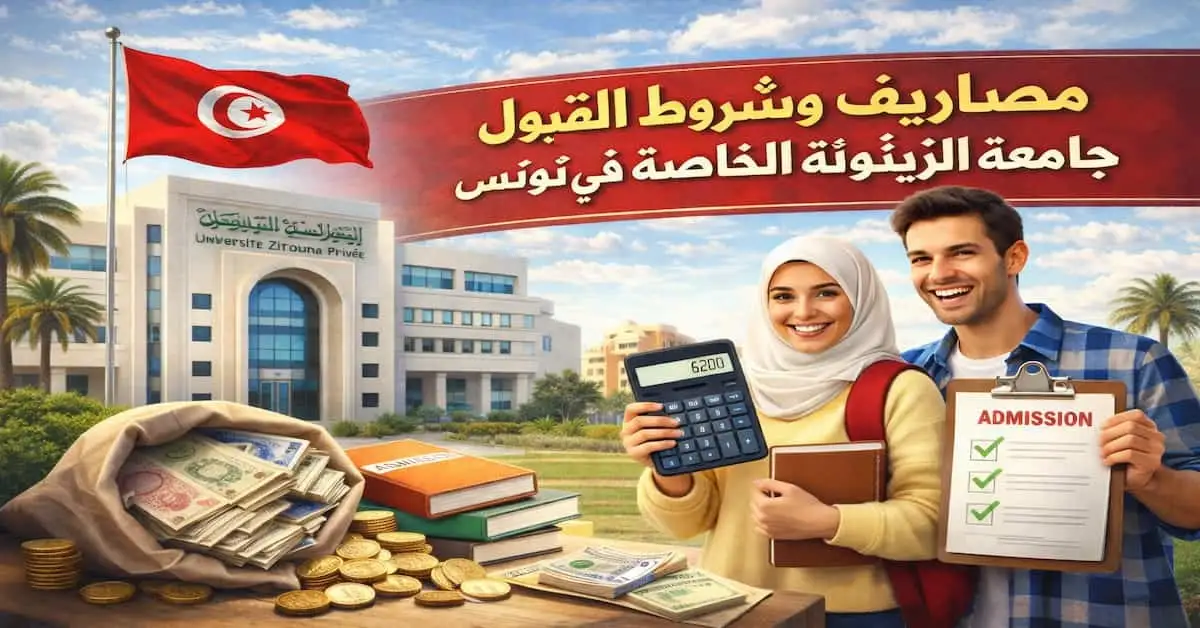 ChatGPT-Image-3-يناير-2026-09_55_39-ص مصاريف وشروط القبول في جامعة الزيتونة الخاصة في تونس 2026