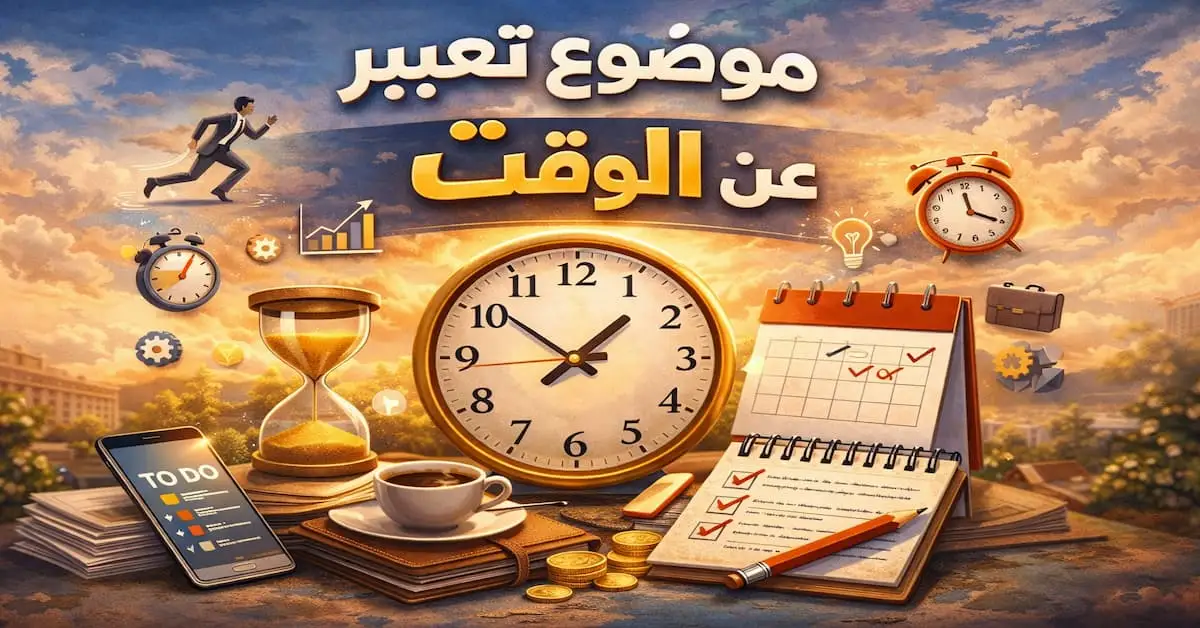 ChatGPT-Image-4-يناير-2026-11_22_34-ص موضوع تعبير عن الوقت بالعناصر 2026