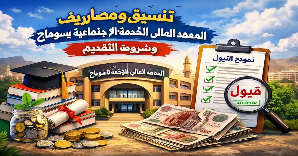 ChatGPT-Image-7-يناير-2026-03_22_21-م تنسيق ومصاريف المعهد العالي للخدمة الاجتماعية في سوهاج وشروط التقديم 2026