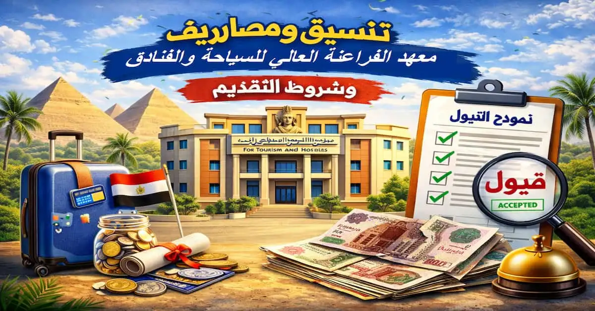 ChatGPT-Image-7-يناير-2026-03_35_57-م تنسيق ومصاريف معهد الفراعنة العالي للسياحة والفنادق في المريوطية الهرم 2026