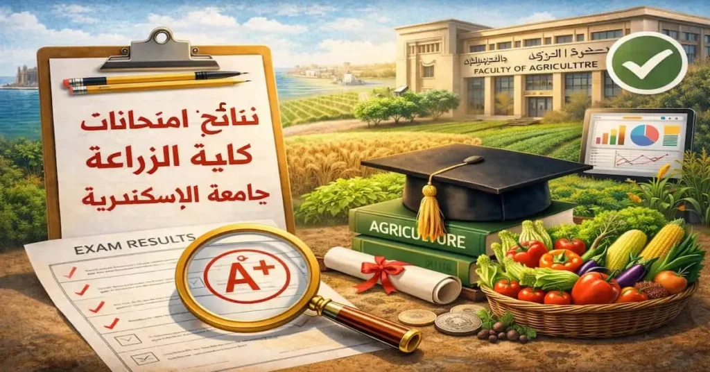 نتائج امتحانات كلية الزراعة جامعة الإسكندرية