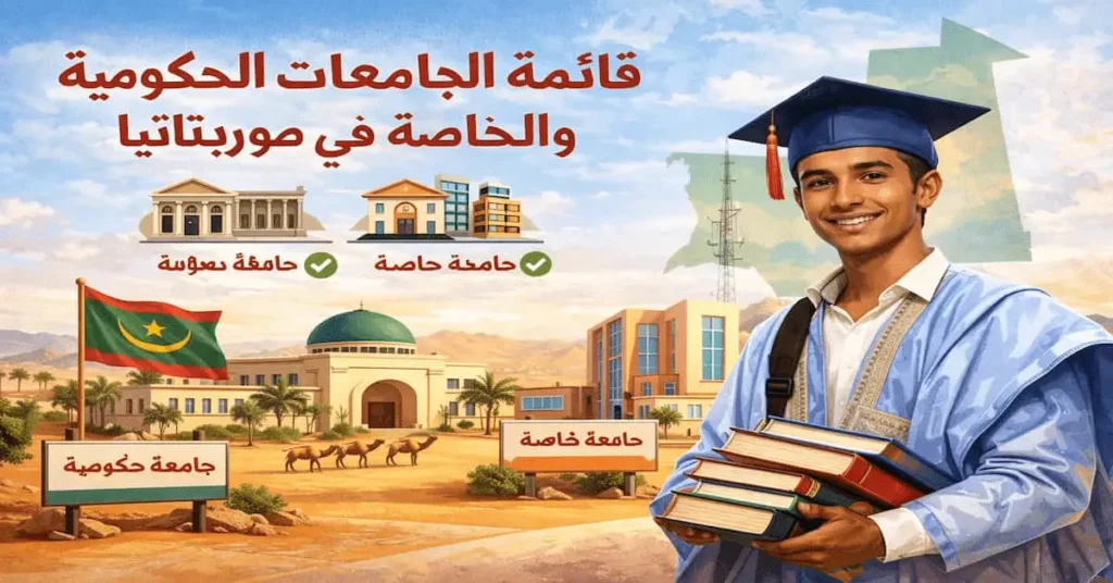 قائمة الجامعات الحكومية والخاصة في موريتانيا
