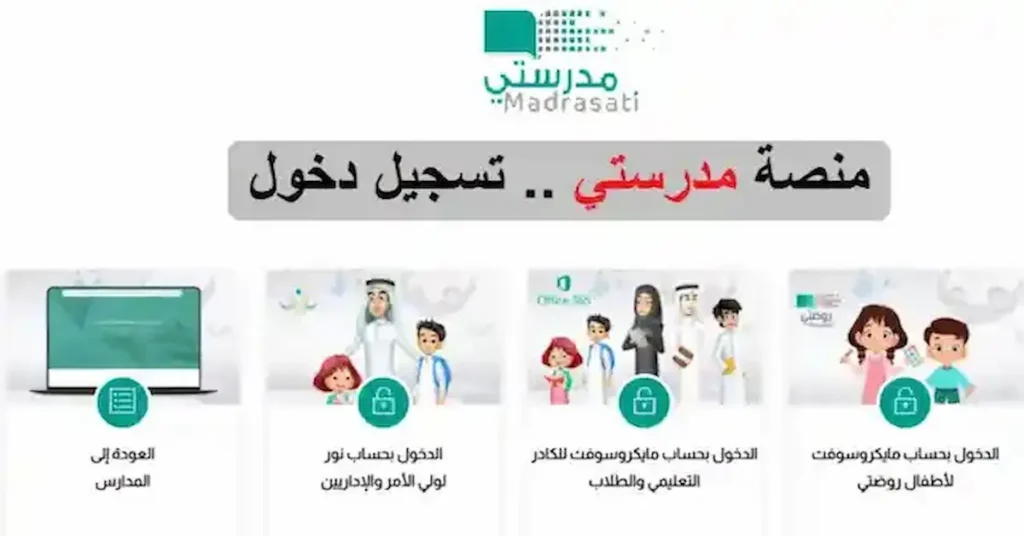 شرح جميع خدمات منصة مدرستي