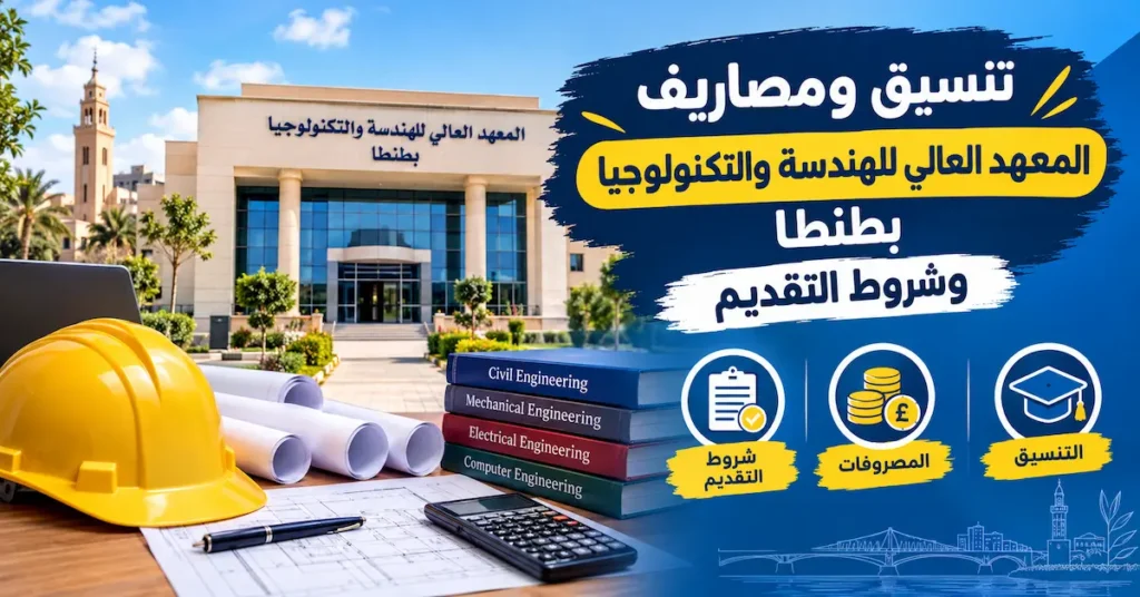 تنسيق ومصاريف المعهد العالى للهندسة والتكنولوجيا بطنطا