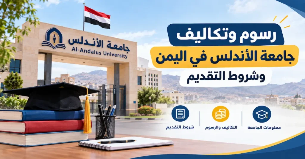 رسوم وتكاليف جامعة الأندلس في اليمن وشروط التقديم