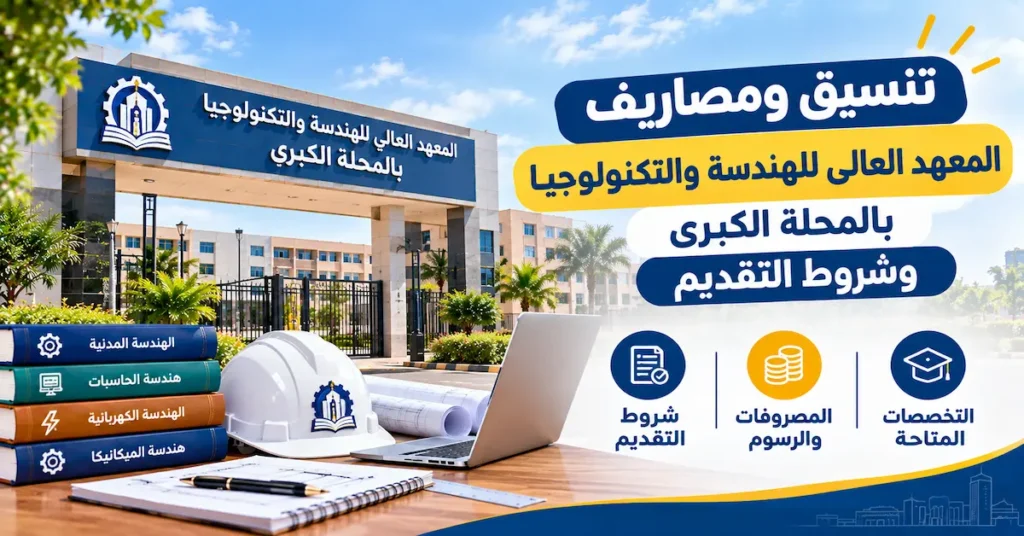 تنسيق ومصاريف المعهد العالى للهندسة والتكنولوجيا بالمحلة الكبرى