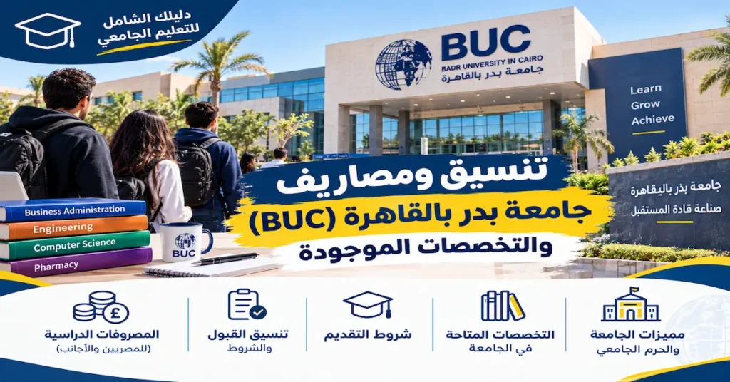تنسيق ومصاريف جامعة بدر بالقاهرة