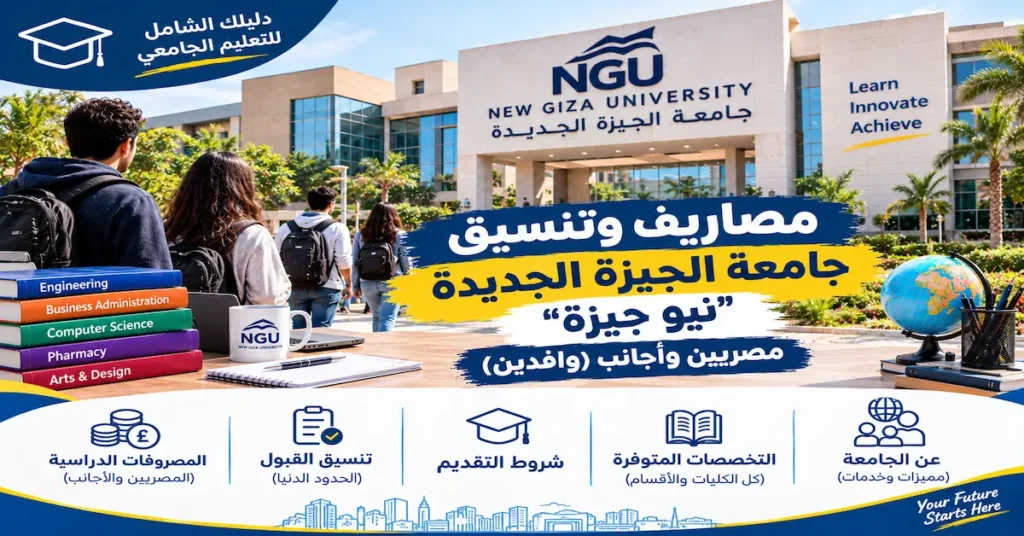 مصاريف وتنسيق جامعة الجيزة الجديدة