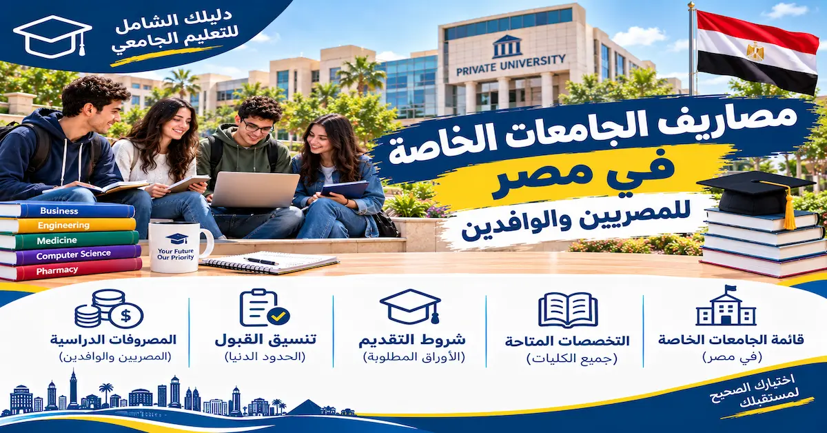 مصاريف الجامعات الخاصة في مصر للمصريين والوافدين