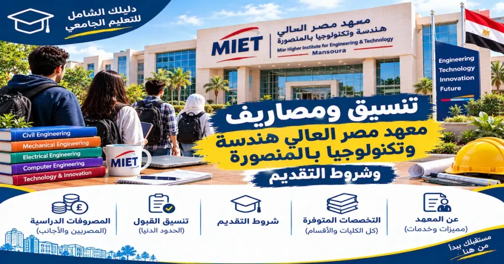 معهد مصر العالي هندسة وتكنولوجيا بالمنصورة