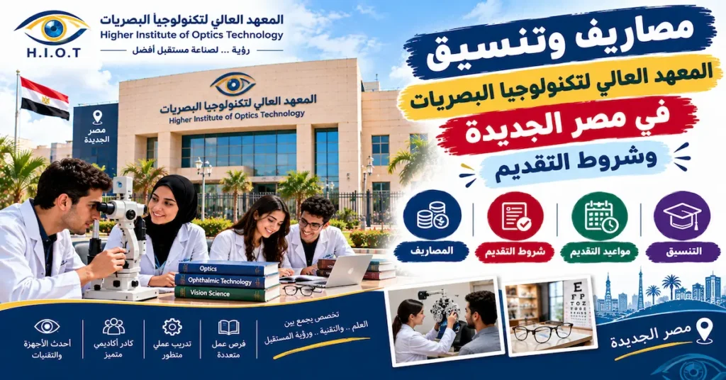 مصاريف وتنسيق المعهد العالى لتكنولوجيا البصريات في مصر الجديدة