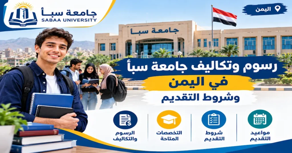 رسوم وتكاليف جامعة سبأ في اليمن وشروط التقديم
