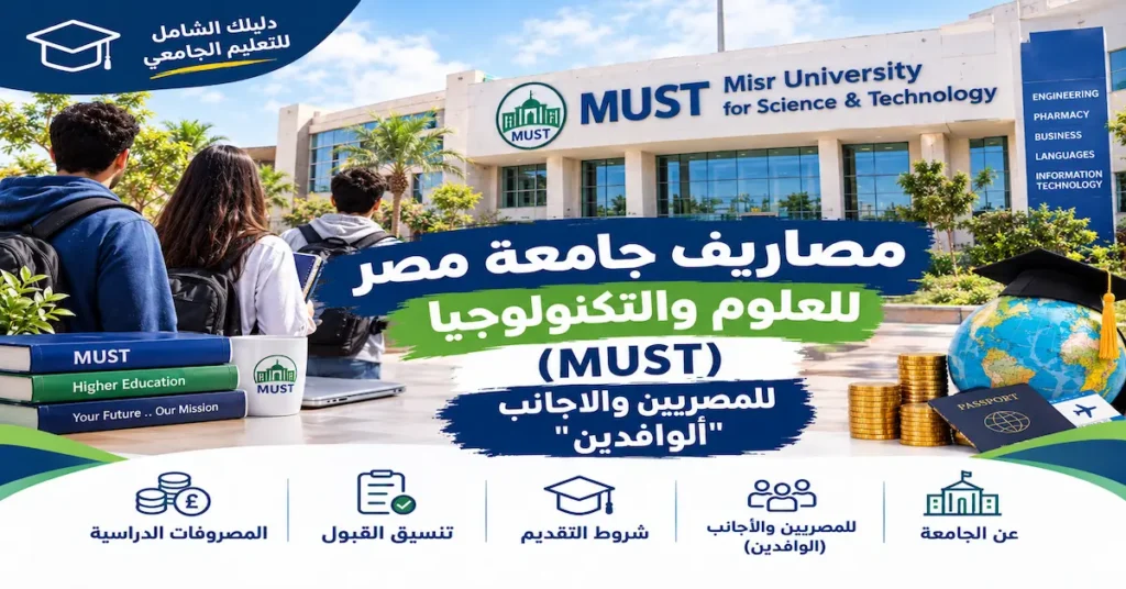 مصاريف جامعة مصر للعلوم والتكنولوجيا