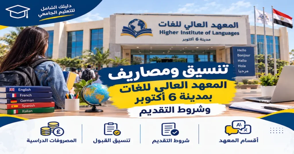تنسيق ومصاريف المعهد العالى للغات بمدينة 6 اكتوبر