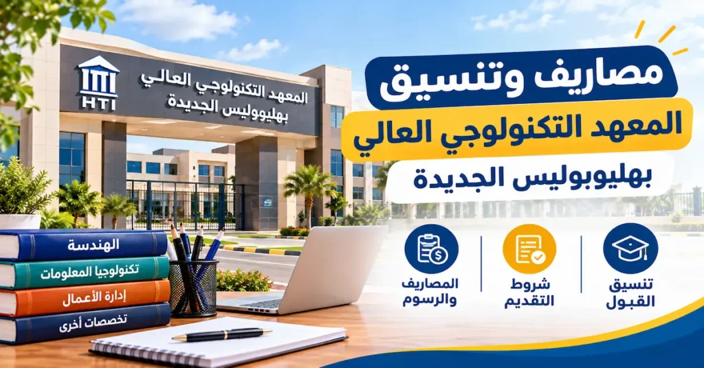 مصاريف وتنسيق المعهد التكنولوجي العالي بهليوبوليس الجديدة