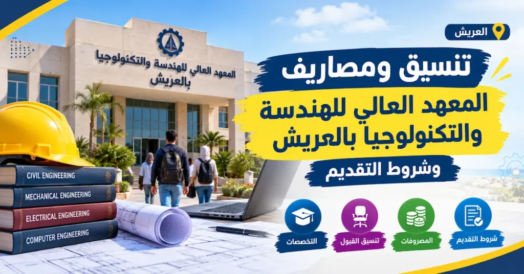 تنسيق ومصاريف المعهد العالي للهندسة والتكنولوجيا بالعريش