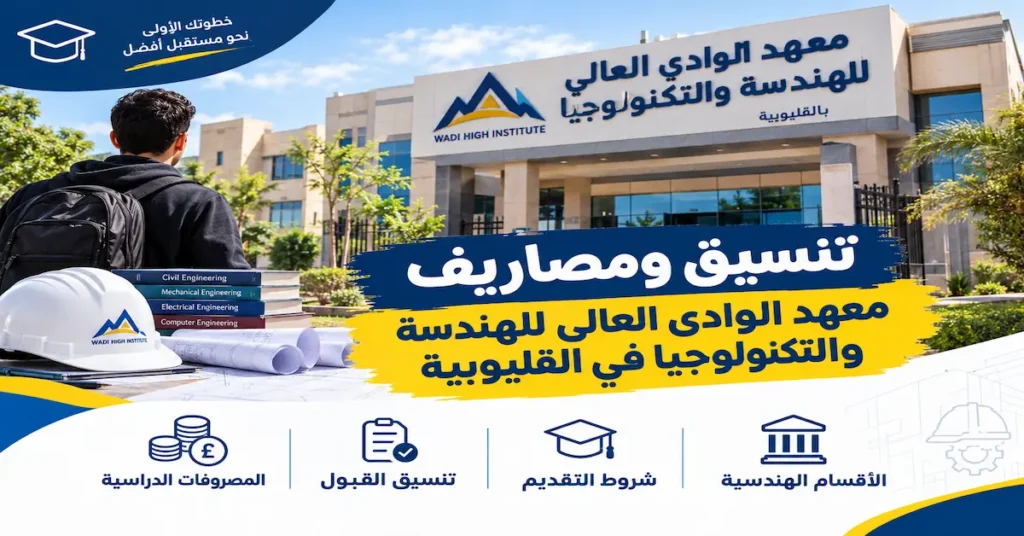 تنسيق ومصاريف معهد الوادى العالي للهندسة والتكنولوجيا في القليوبية