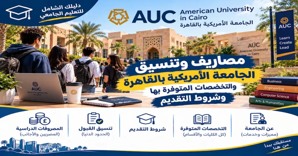 مصاريف وتنسيق الجامعة الامريكية بالقاهرة