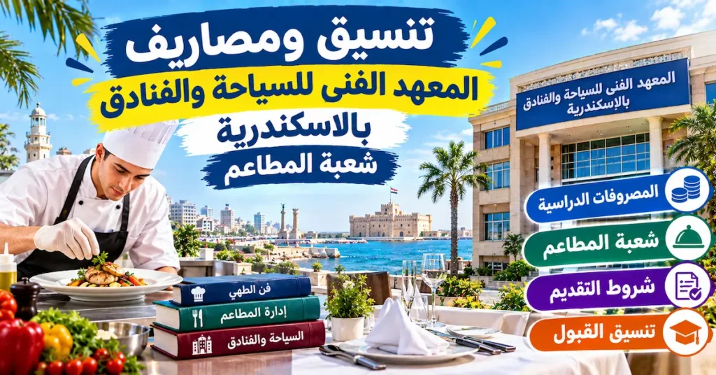 تنسيق ومصاريف المعهد الفني للسياحة والفنادق بالاسكندرية شعبة المطاعم