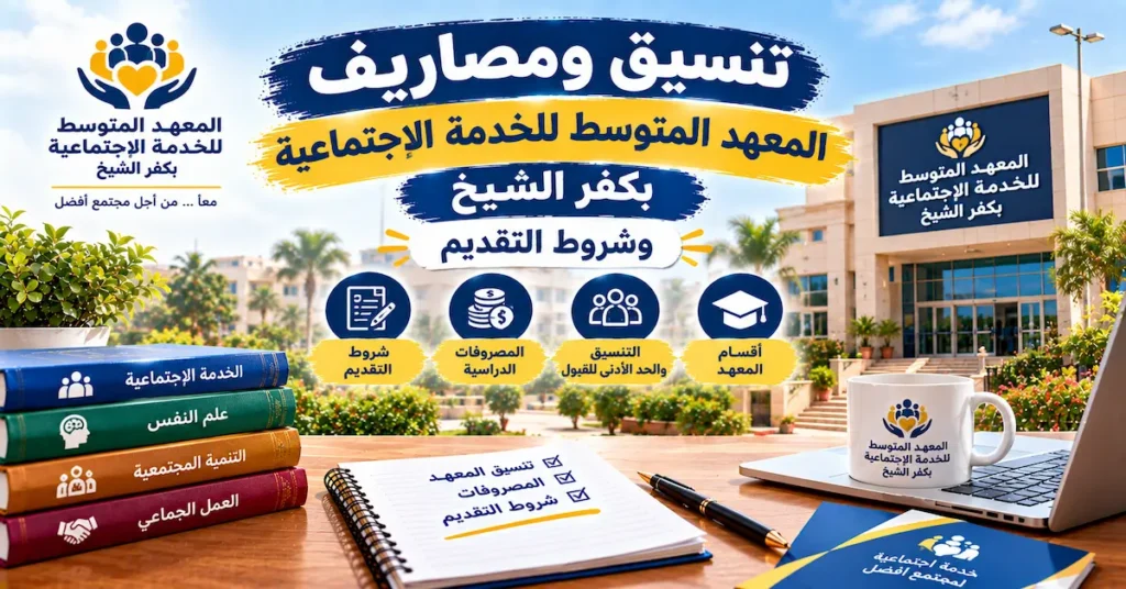تنسيق ومصاريف المعهد المتوسط للخدمة الاجتماعية بكفر الشيخ وشروط التقديم