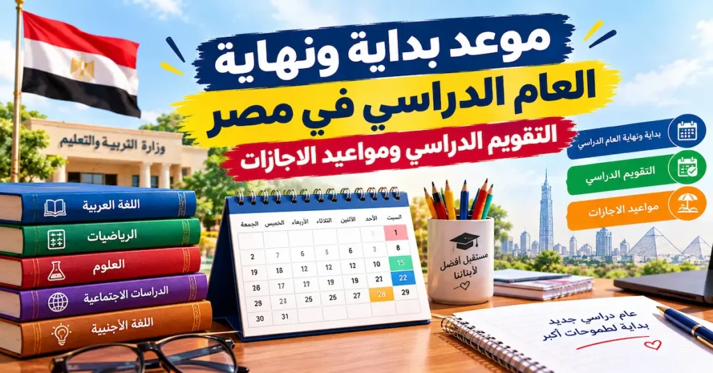 موعد بداية ونهاية العام الدراسي في مصر