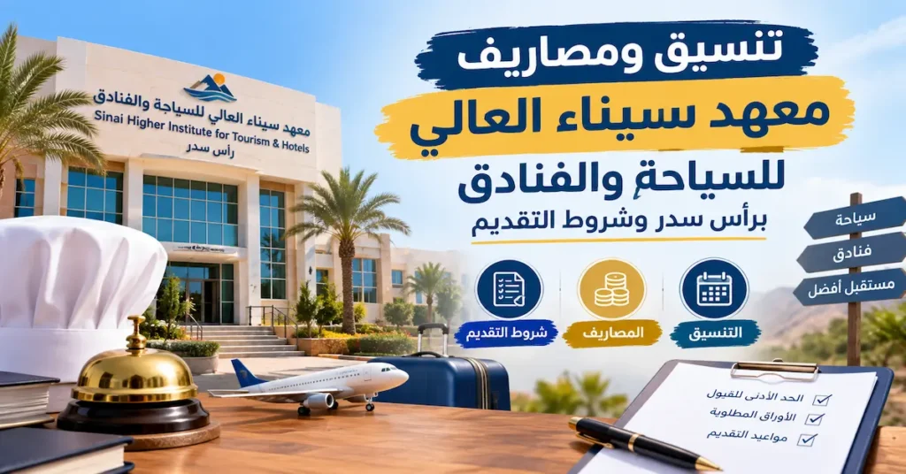 تنسيق ومصاريف معهد سيناء العالي للسياحة والفنادق برأس سدر