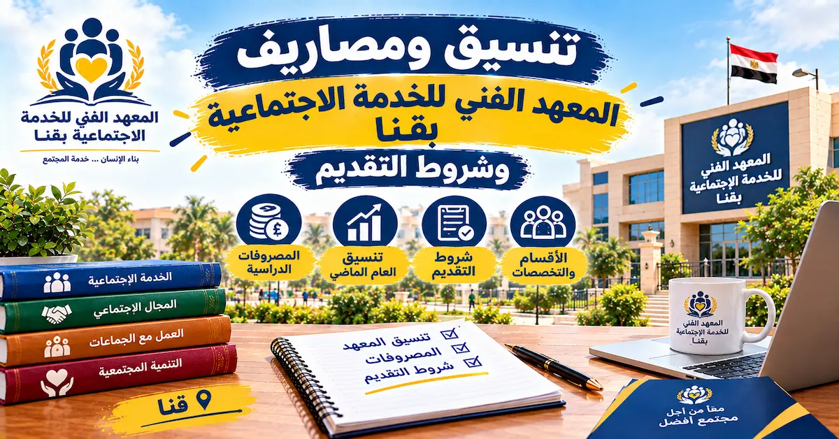 تنسيق ومصاريف المعهد الفني للخدمة الاجتماعية بقنا
