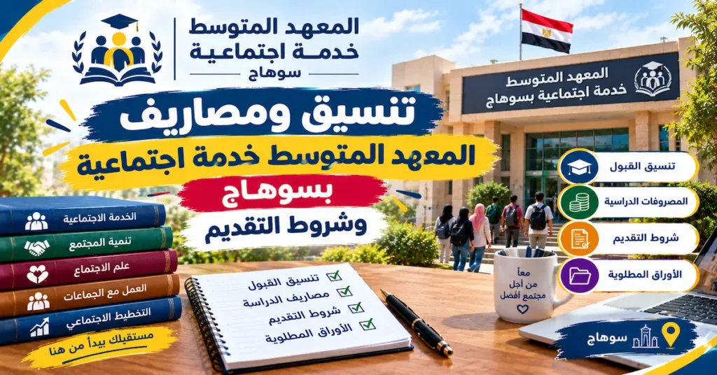 تنسيق ومصاريف المعهد المتوسط خدمة اجتماعية بسوهاج