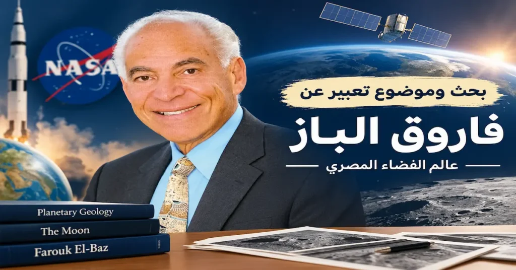 موضوع تعبير عن فاروق الباز