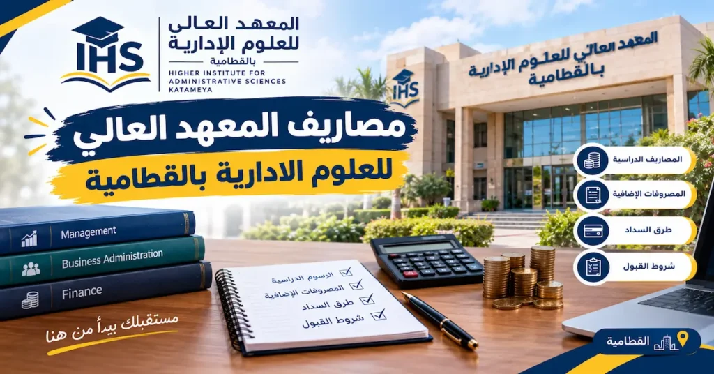 مصاريف المعهد العالى للعلوم الادارية بالقطامية
