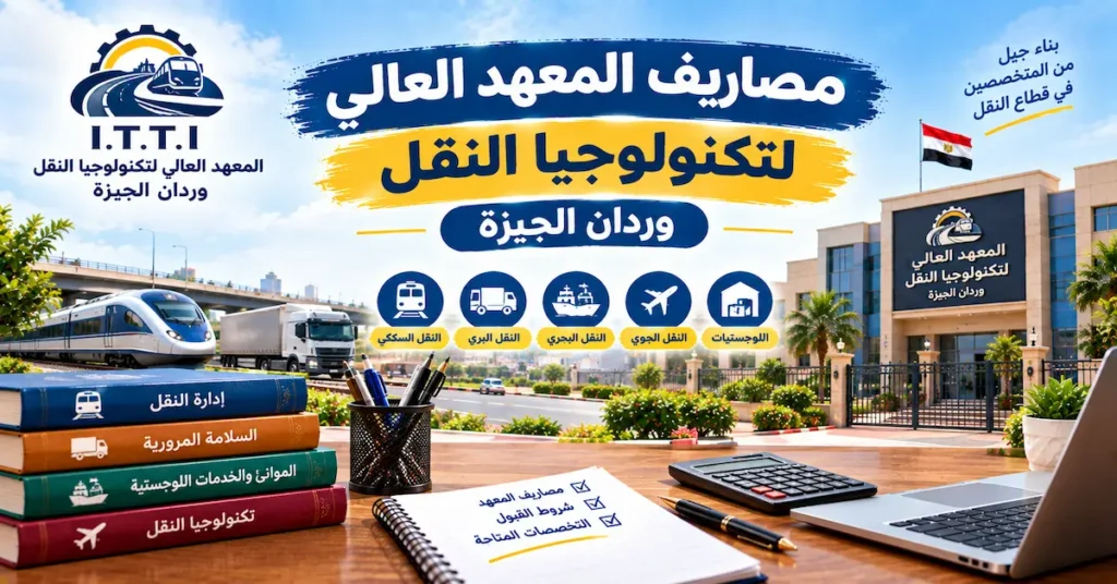 مصاريف المعهد العالى لتكنولوجيا النقل وردان الجيزة