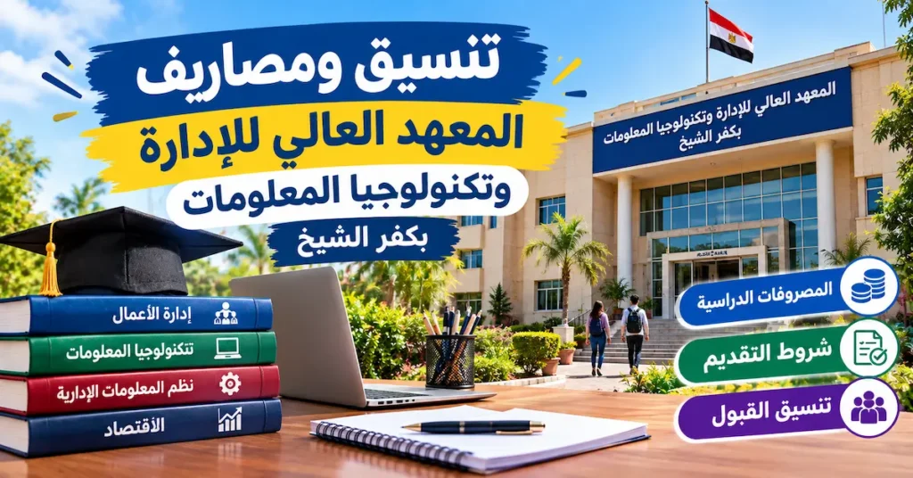 تنسيق ومصاريف المعهد العالي للإدارة وتكنولوجيا المعلومات بكفر الشيخ