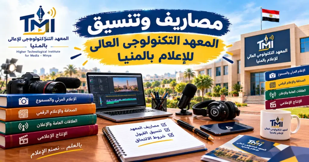 مصاريف وتنسيق المعهد التكنولوجى العالى للإعلام بالمنيا