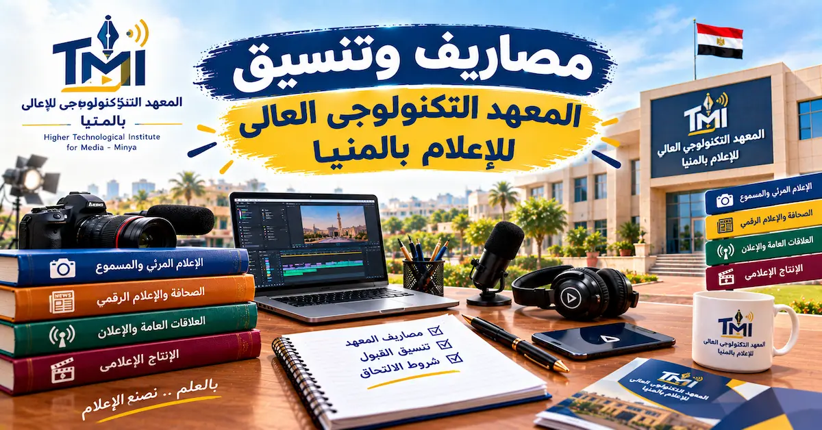 مصاريف وتنسيق المعهد التكنولوجى العالى للإعلام بالمنيا