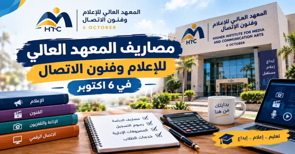 مصاريف المعهد العالي للاعلام وفنون الاتصال في 6 اكتوبر